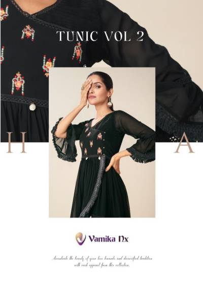 Tunic Vol 2 By Vamika Designer Partywear Short Top Collection